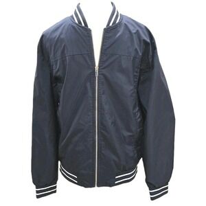 TACVASEN Mens Daily‎ Comfortable Bomber Jacket Spring Outdoor Coat  Navy Sz S